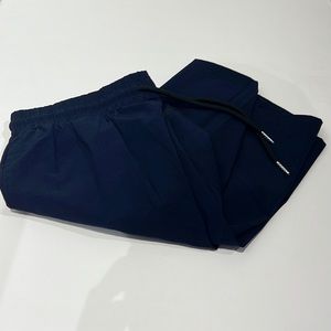 Men’s Atheletic Workout Dri Fit Navy Running Shorts Size Large